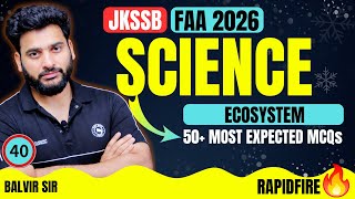 🚨 JKSSB FAA 2026 Ecosystem MCQs | 50 Expected Questions You Can’t Miss