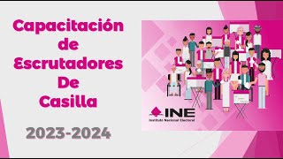 CAPACITACION ESCRUTADOR INE 2024