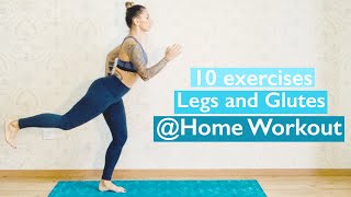 Legs and Glutes 10 exercises + 10 Reps | Fitness with Diva