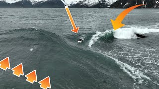Massive Swell Creates 360 Degree Wave on Tiny Island in Alaska (DJI Osmo Action 3)