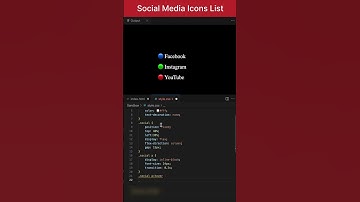 Social Media Icons list | HTML CSS