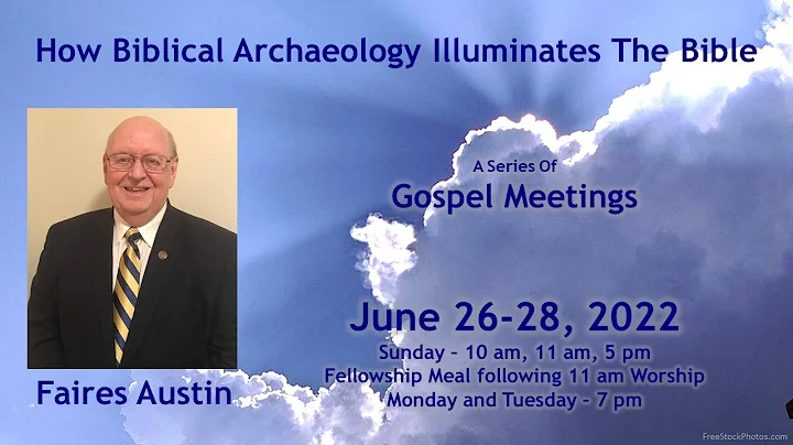 GM 6/22 1 - Biblical Archaeology Can You Dig it - ...