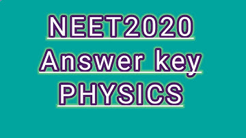 NEET 2020 Answer Key@PHYSICS Code-G3...👍🏻By expert faculty analysis..