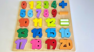Shapes, Numbers & Counting 1 to 20 | Preschool Toddler Learning Toy Video