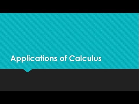 applications of calculus