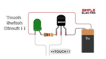 How To Make Touch Switch Circuit Using BC547 Transistor