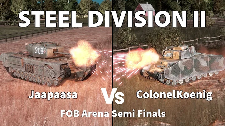 High Level plays with a low tier div - Steel division 2 Tournament Cast Jaapaasa vs ColonelKoenig
