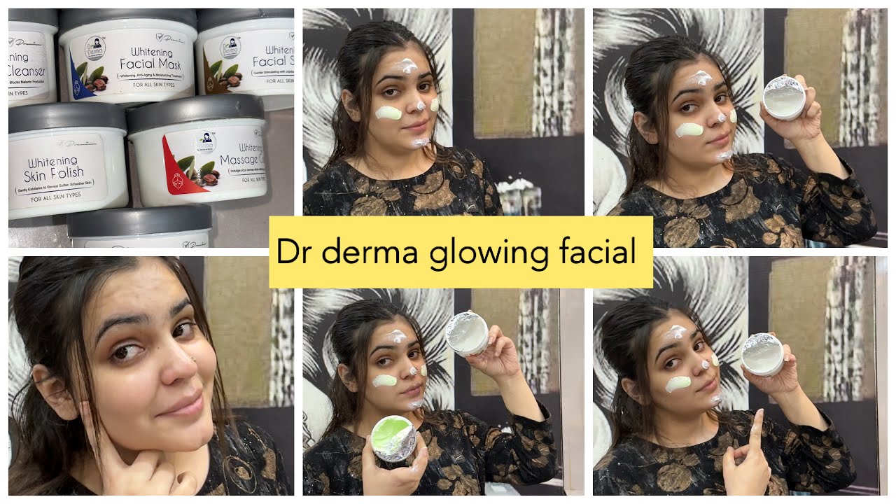 Dr Derma Glow facial | Best facial for whitening and glowing skin at home | glow facial😍kokorani