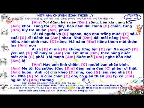 Video Hợp âm | Lời bài hát | Chuyện Giàn Thiên Lý Am La thứ... - youtube