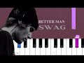 Justin Bieber - BETTER MAN (Piano Tutorial)