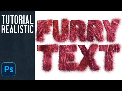 Come creare realistico testo Furry - Veloce e facile - Fur Tutorial Photoshop