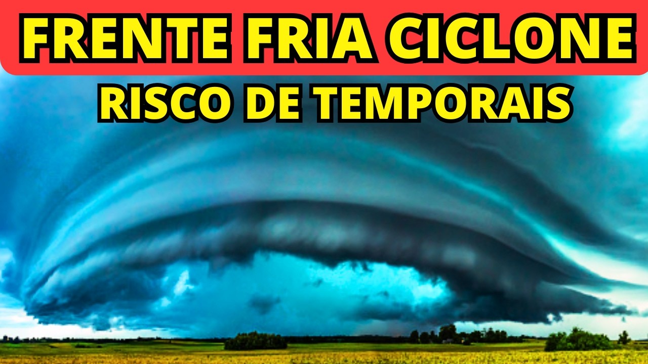 🚨ATENÇÃO: FRENTE FRIA COM RISCO DE TEMPORAIS NO FINAL DE SEMANA DO SUL AO SUDESTE