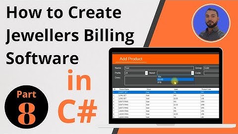 How to Make Jewellers Billing Software in C# VS | Part 8 |  Add Product Master Form Fill Combo box