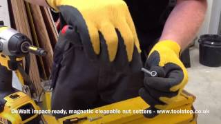 DeWalt impact-ready, cleanable magnetic nut setters