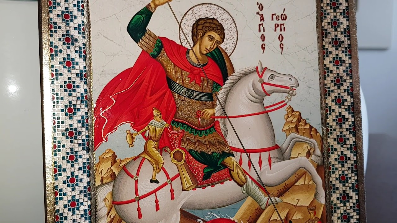 Saint George (Russian Style icon - SF Series) || Christianity Art Store