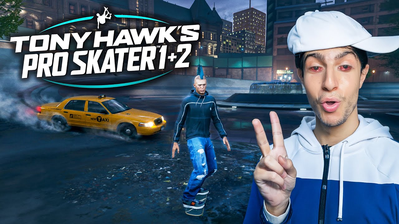 Tony Hawk's Pro Skater 1+2 в состоянии сильного опьянения - Бег по центру города