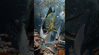 Run For Your Life!! 🚨 #MahiMahi #FlyingFish #Monster #VFX #shorts