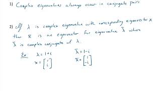 Sec. 4.6 Complex Eigenvalues
