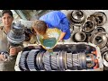 How to Repair Hino truck old Gearbox with small Tools | Restoration Hino truck gear Transmission|