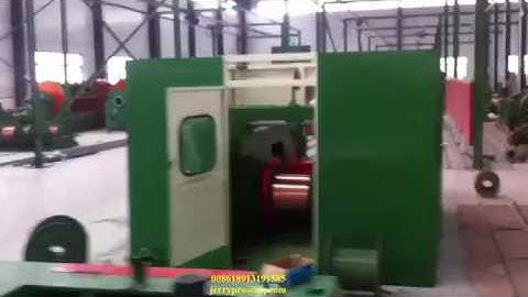 Automatic double spooler for medium wire drawing machine with continuous resistance annealer