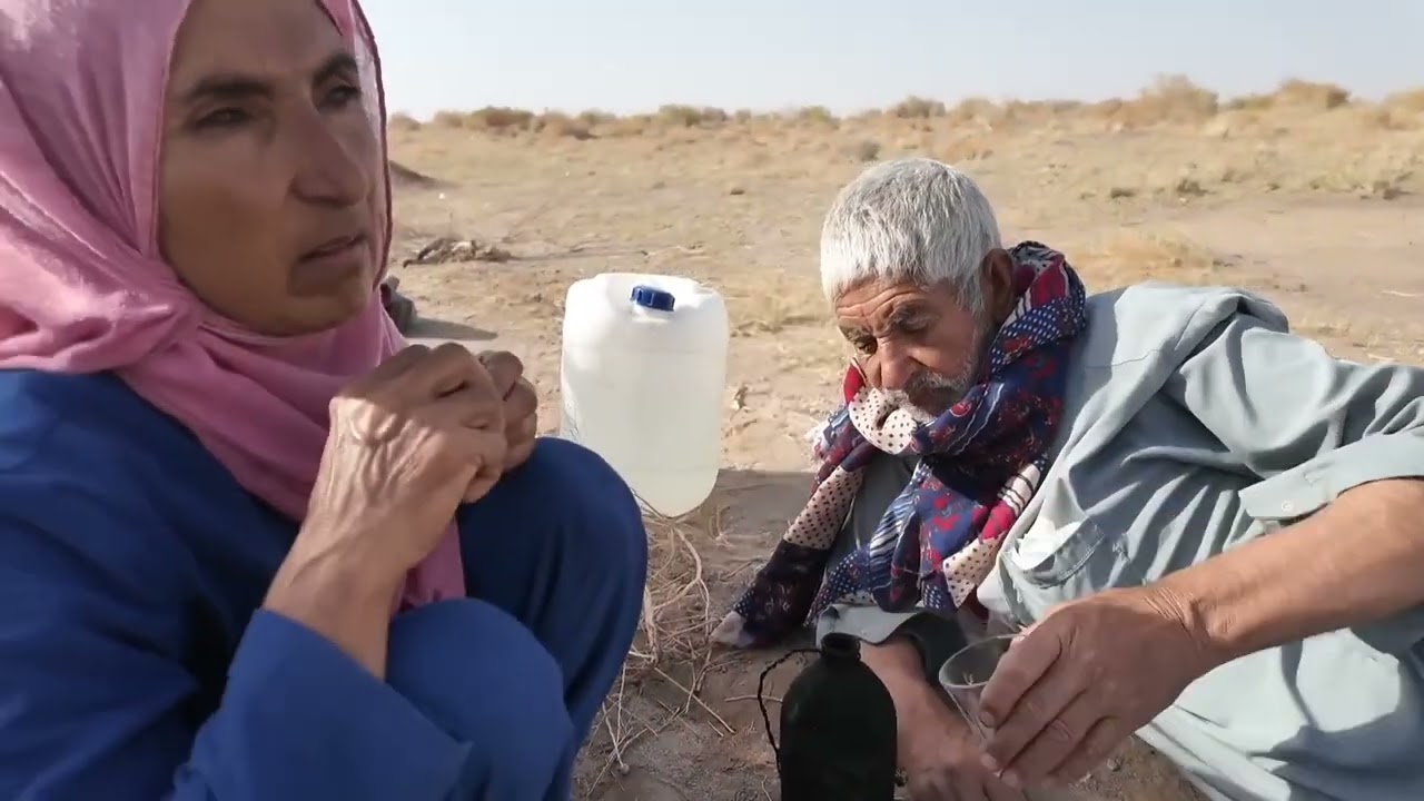 Göçebe yörük Nomaden zorlu hayatlar iran Afghanistan 1 metre derinlikten su çıkarmak