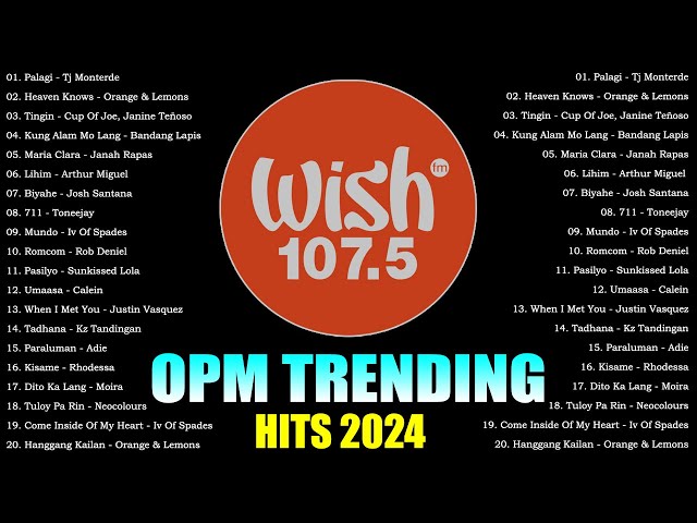 Best Of Wish 107.5 Songs Playlist 2024 | The Most Listened Song 2024 On Wish 107.5 | OPM Songs #5 class=
