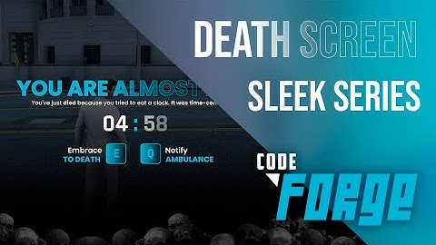 [ESX/QB] The best Death Screen with configurable buttons | FiveM Script