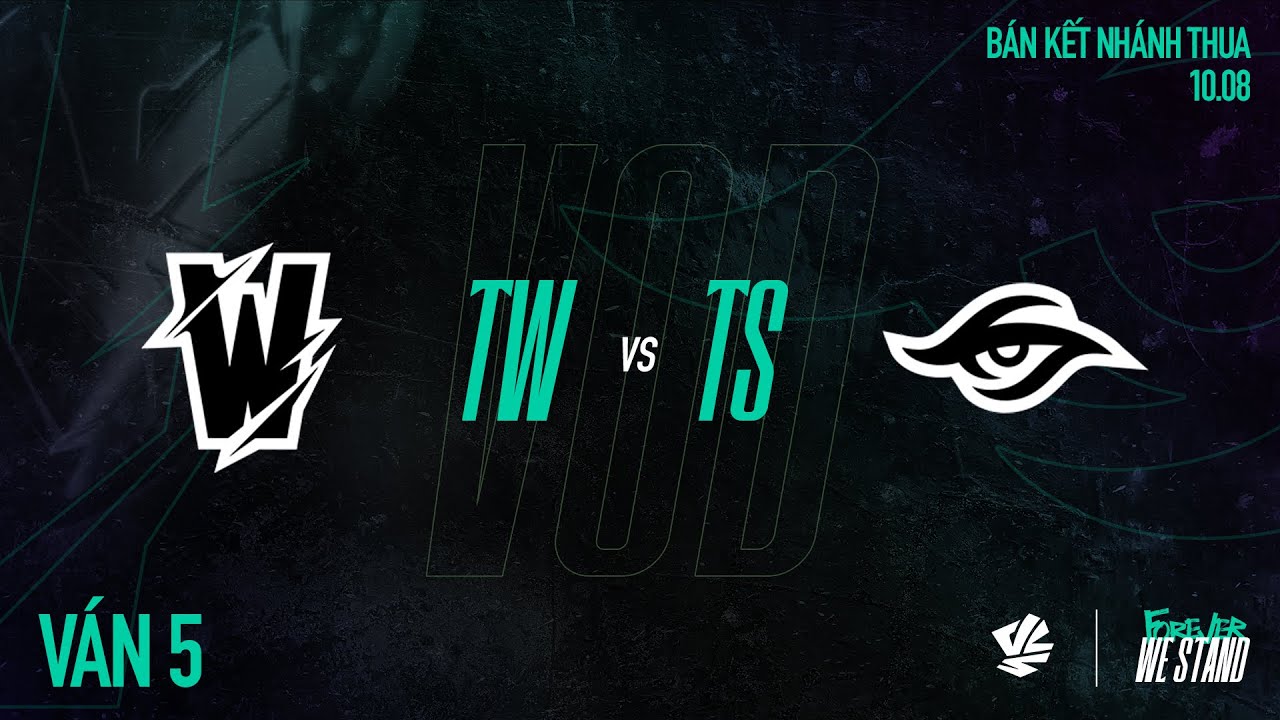 TS vs TW | Ván 5 | VCS 2024 MÙA HÈ - BÁN KẾT NHÁNH THUA | 10.08.2024