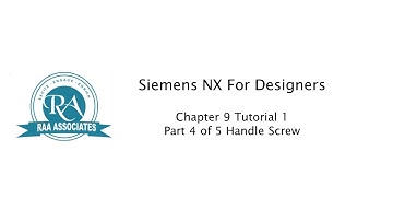 Chapter 9 Tutorial 1 c09tut1 4 of 5 Handle Screw Siemens NX