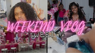 WEEKEND VLOG ✨ Prep With Me For A Sweet 16 Party 💕