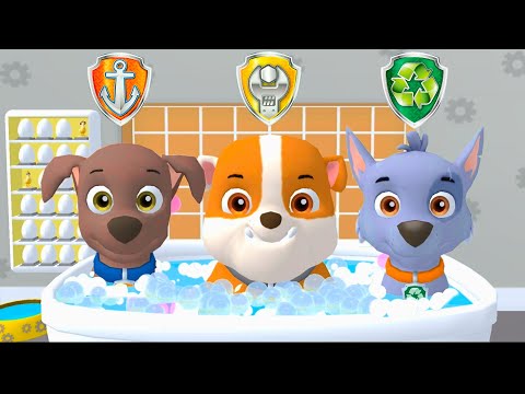 PAW Patrol - A Day In Adventure Bay - Zuma U0026 Rubble U0026 Rocky - Nick. Jr HD @PawPawGo