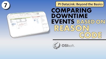 PI DataLink: Beyond the Basics - Comparing Downtime Events Based on Reason Code