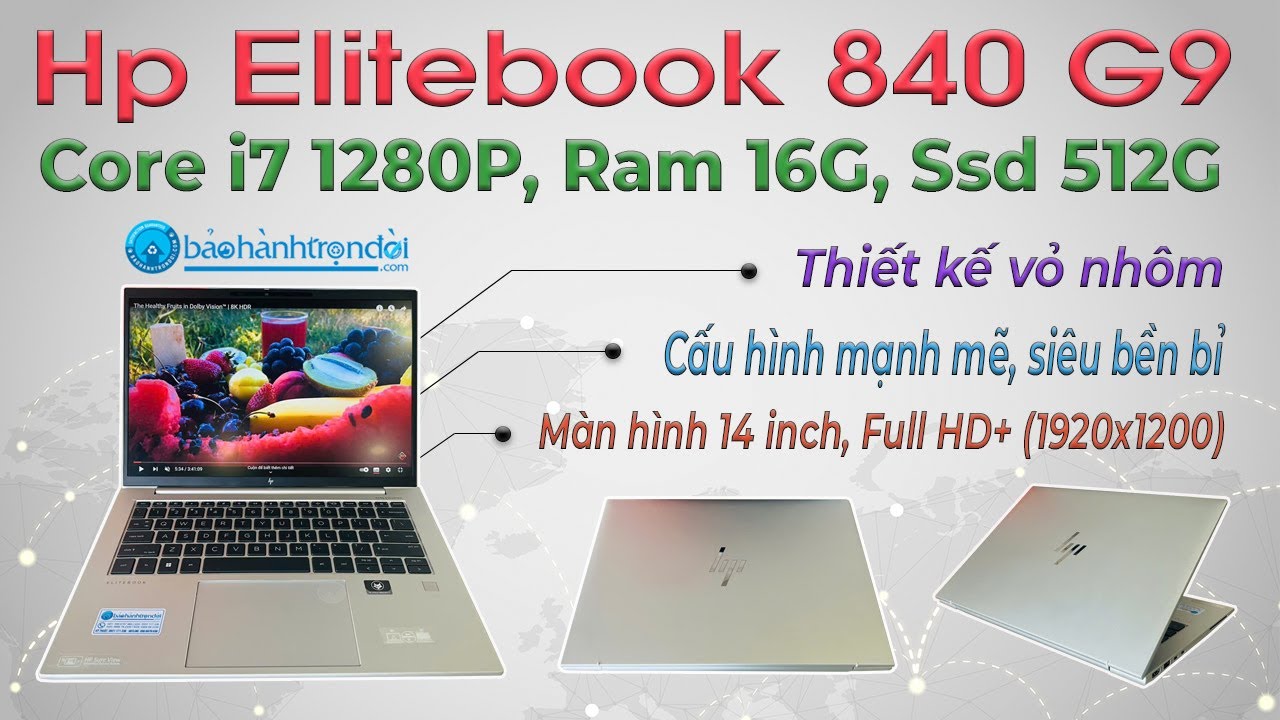 Scheda Madre HP Elitebook 840 G9 Con CPU Intel I7-1280P - N09055-601 - Ricambio Originale