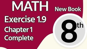 Class 8 Math Chapter 1 Exercise 1.9 -8 Class Maths Chapter 1 Exercise 1.9- Class 8 Math Exercise 1.9