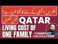 Qatar living cost  family ky sath permanent rehnay ka kitna expenses hay