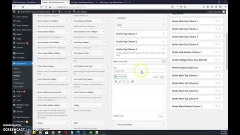Edit Footer Widget using foton WordPress theme