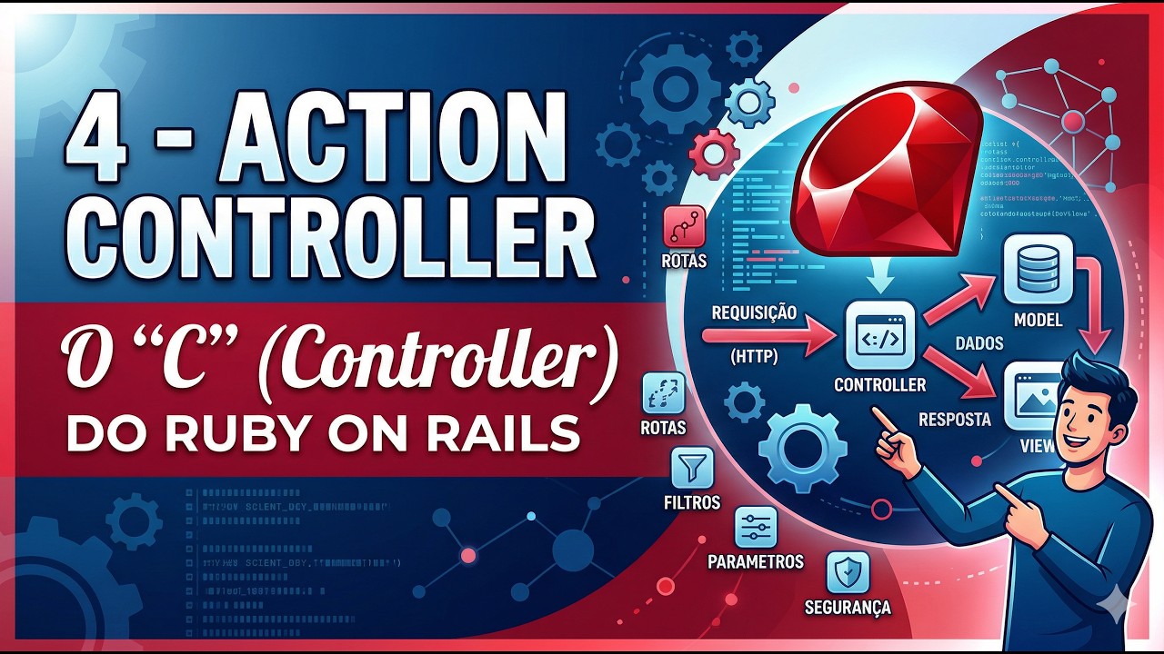 4 - Action Controller o "C" (Controller) do Ruby on Rails - YouTube