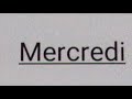 Lundi mardi mercredi jeudi vendredi samedi dimanche janvier fvrier mars avril mai juin juillet aot