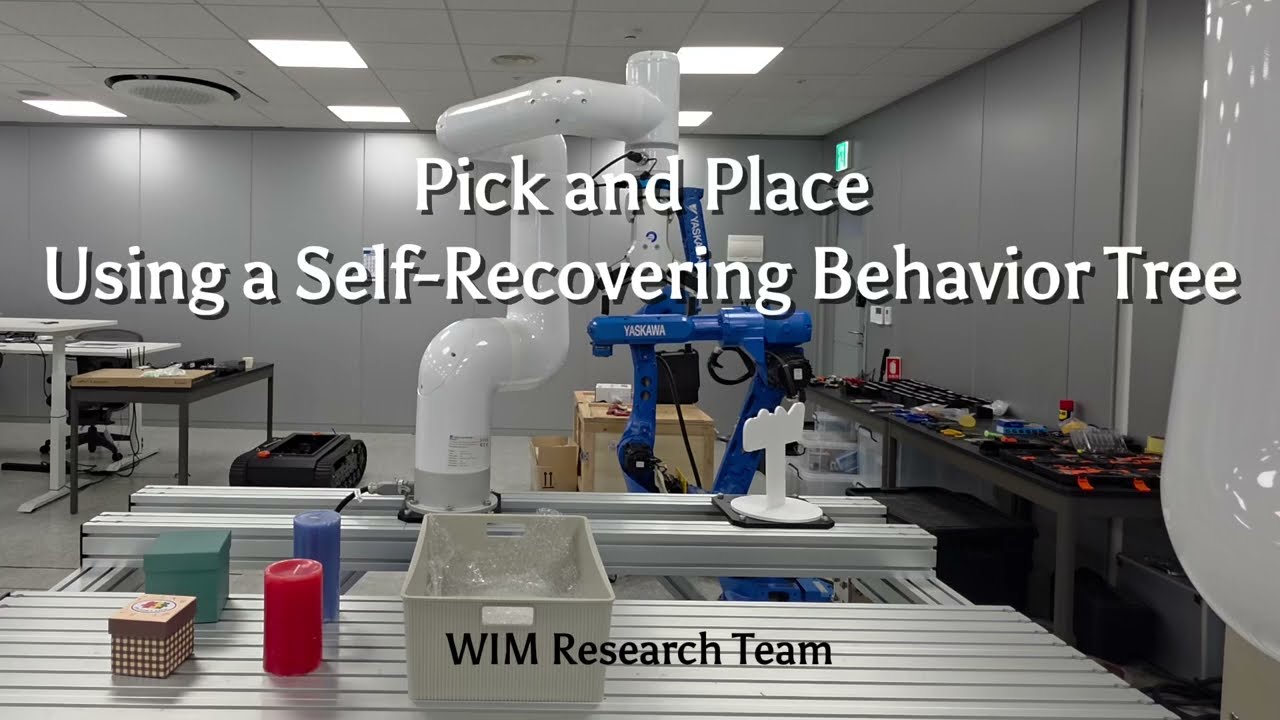 Self Recovering Behavior Tree for Robotic Pick and Place