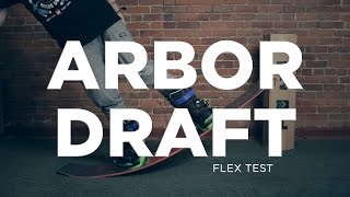 Arbor Draft Flex Test - BoardInsiders.com - 2016 Arbor Draft Snowboard