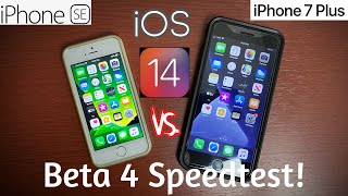iOS 14 Beta 4 Speedtest! iPhone SE (1st Gen.) vs. iPhone 7 Plus!