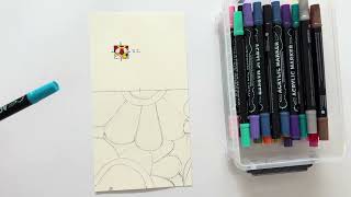 Murakami Collaborative Grid Method Mural: Adding Color