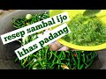 Resep sambal ijo ala rumah makan padang