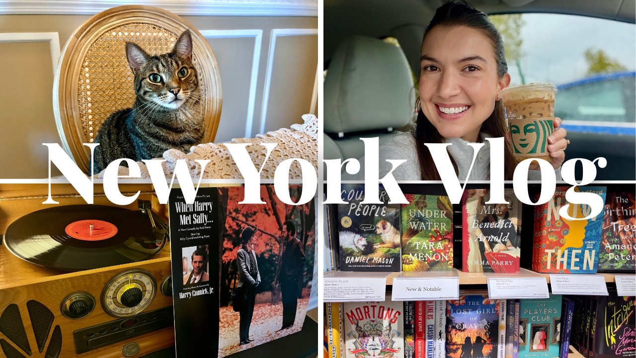 New York VLOG 🍂 Cozy Fall Day in NY | Coffee, Bookstores & Fall Decor