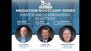 Mediation Bootcamp Series Part 2: Mock Mediation in Action