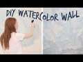 DIY - How to Stencil an Easy Starry Night Watercolor Wall Ep. 10