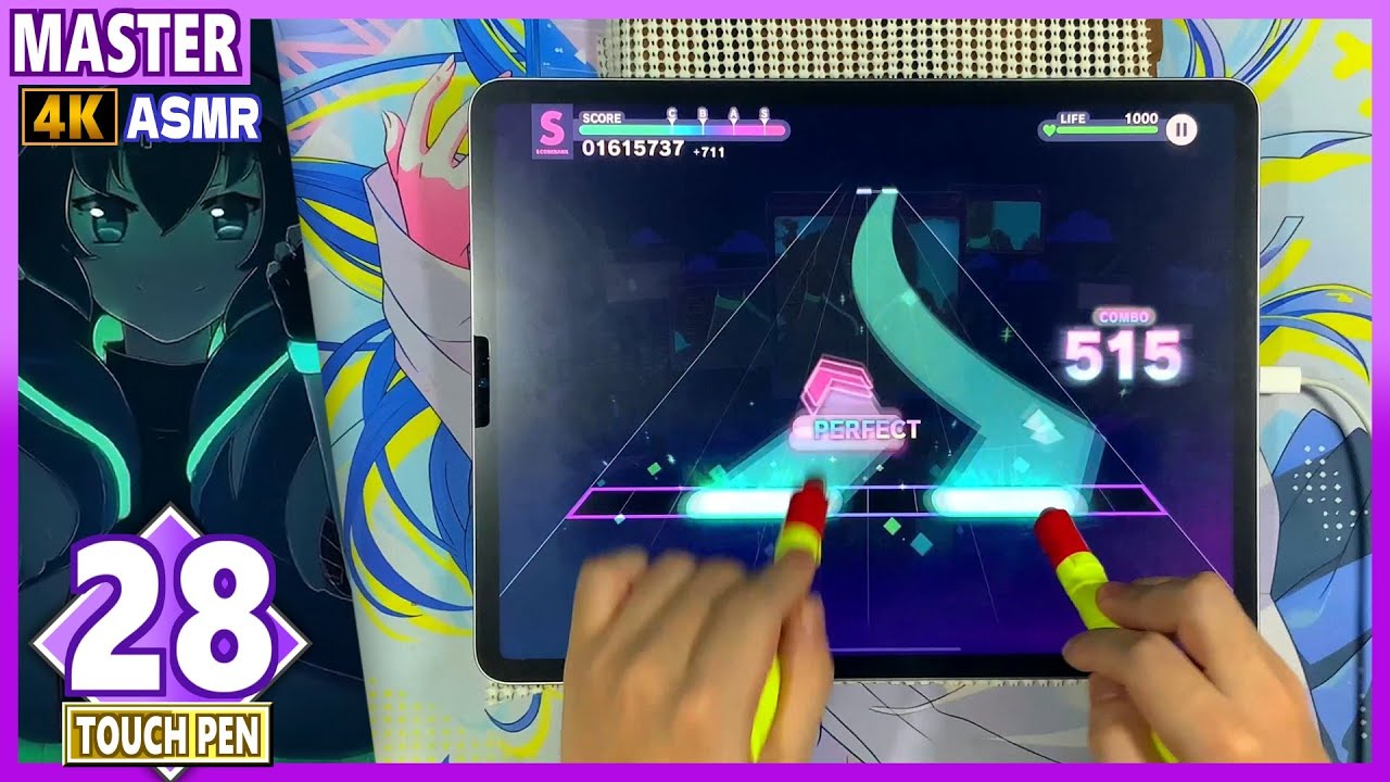 4K】Highlight «TOUCH PEN Lv28» ALL PERFECT!!【MASTER】【ASMR