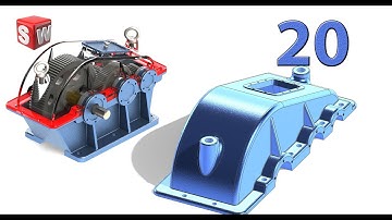 Helical Gear Box - 20. Gearbox Cover (Project 03) Design by Solidworks