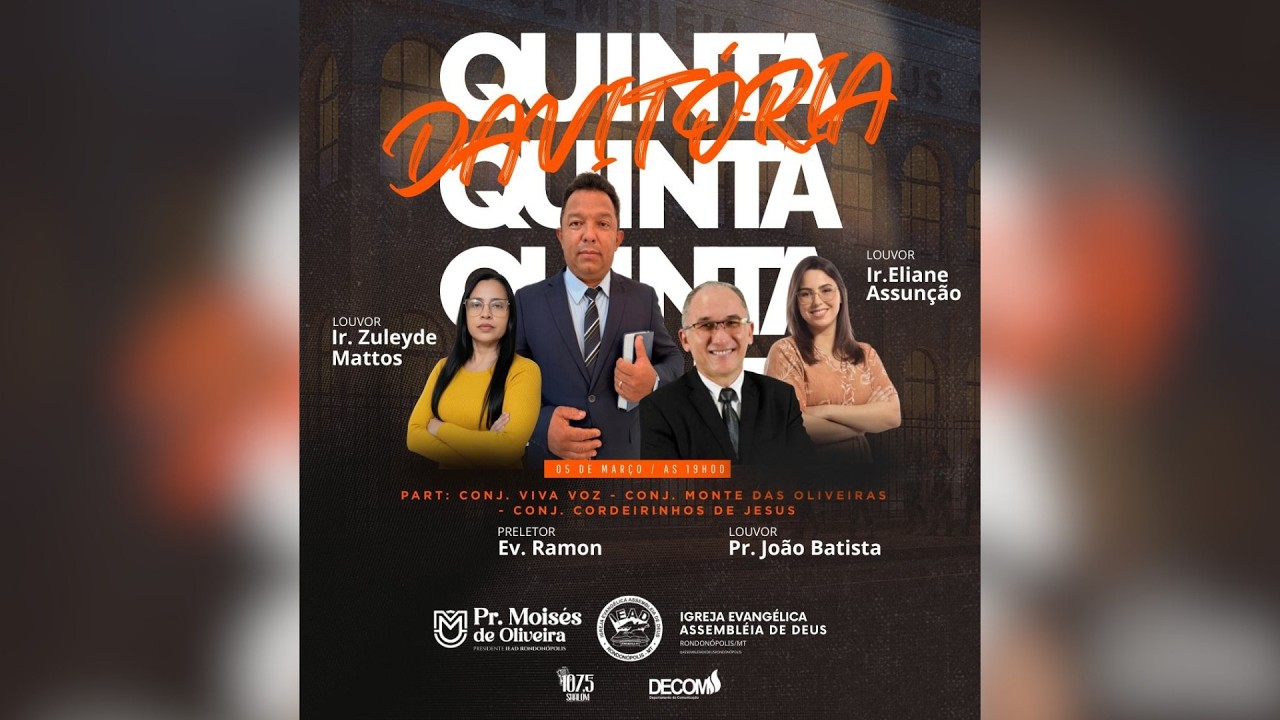 QUINTA DA VITÓRIA - AO VIVO -05/03/2026 - DECOM - IEAD - RONDONÓPOLIS-MT
