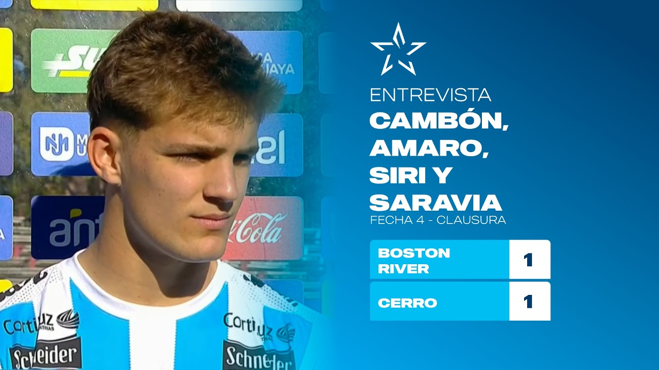 Nota con Cambón, Amaro, Siri y Saravia | Torneo Clausura 2026 | Liga AUF Uruguaya | #AUFTV